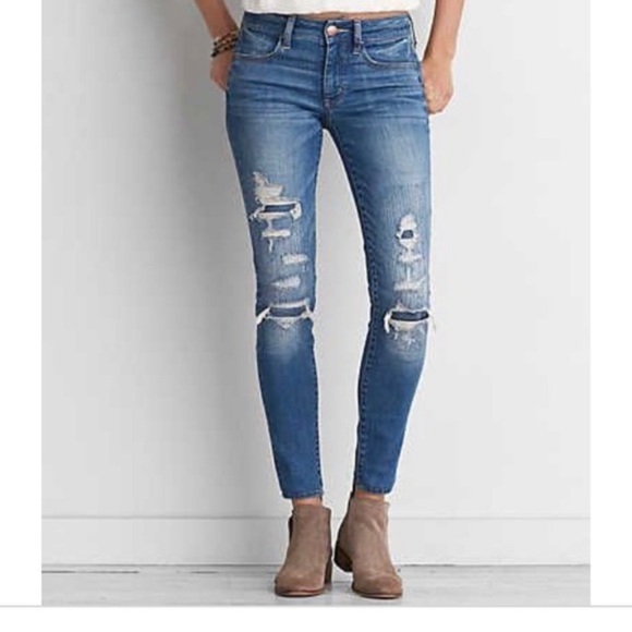 AMERICAN EAGLE Hi-Rise Jegging Crop Jeans - Picture 10 of 10
